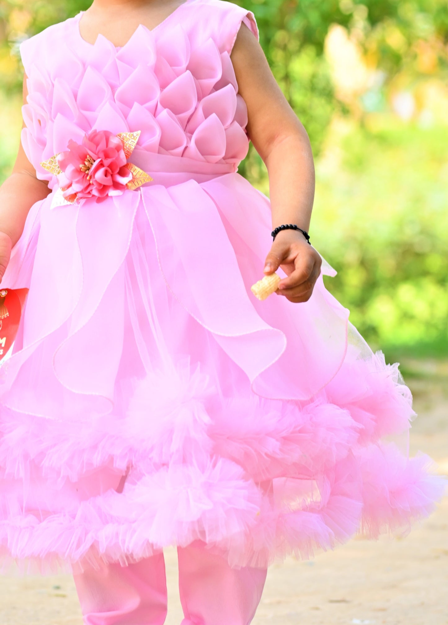 Elegant Black Ruffled Baby Girl Party Dress โ Formal Occasion Wear