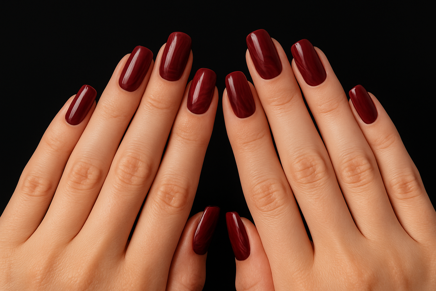 Color Stain Nail Kit β 96-Piece Elegant Burgundy Collection for Instant Glam β€οΈFree shipping π