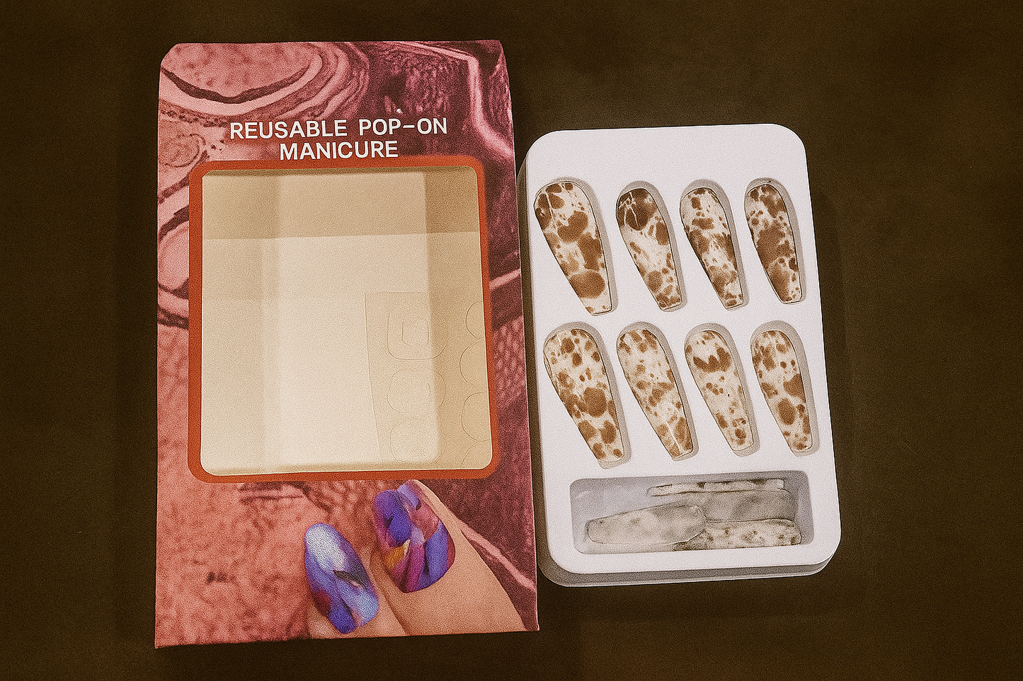 π 12PCS Brown Marble Press-On Nails β Trendy & Reusable π
| Free Shipping π