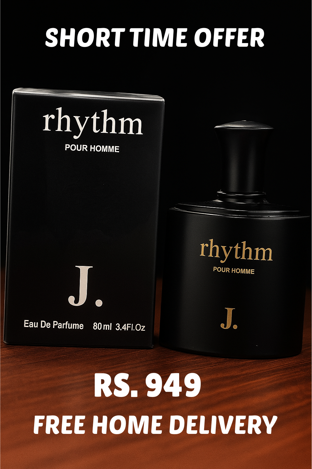 J. Rhythm Pour Homme β 80ml Perfume | Premium Long Lasting Scent π