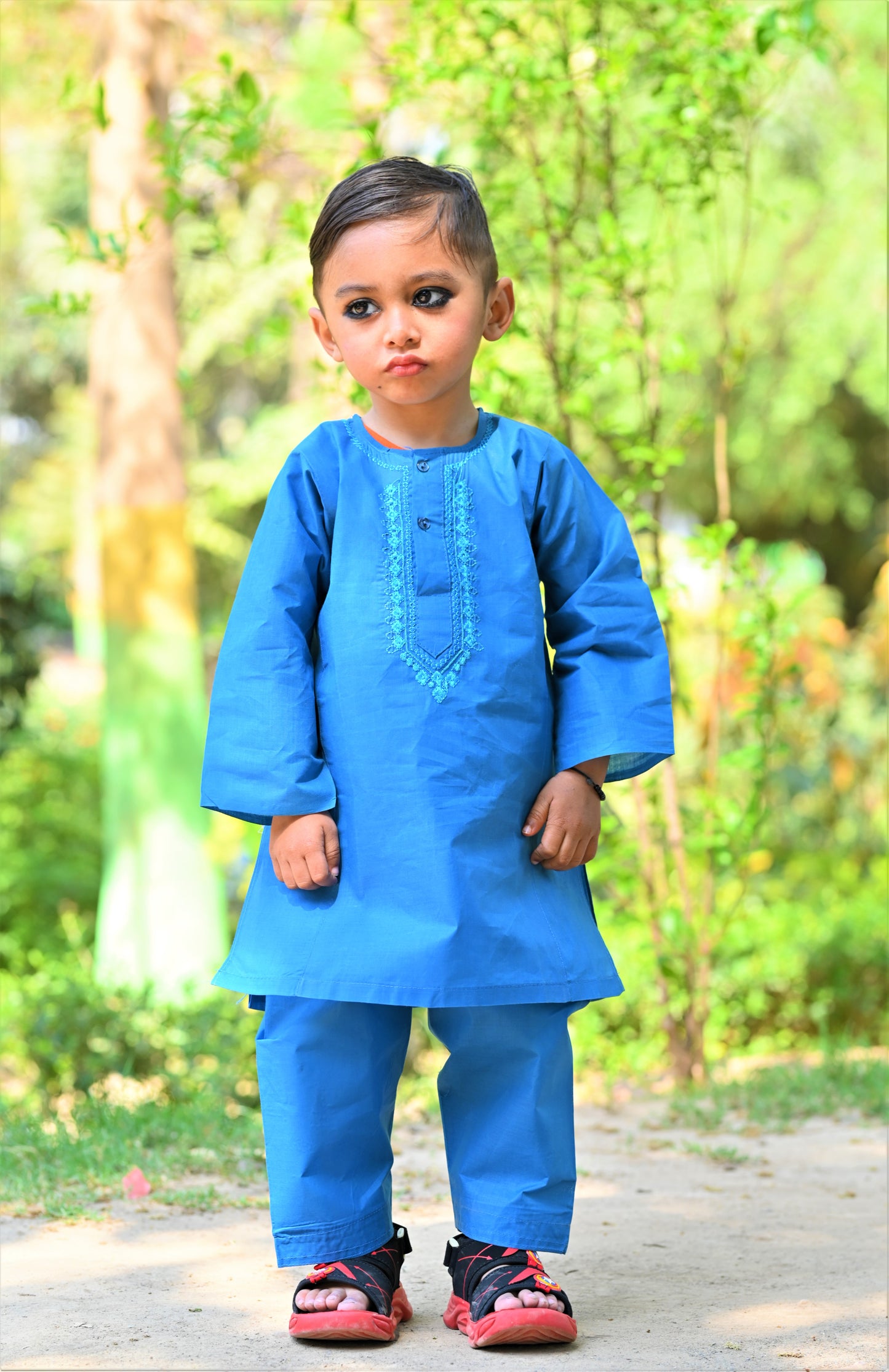 Royal Blue Baby Boy Shalwar Kameez โ Embroidered Traditional Wear (6Mโ5Y) ๐โจ