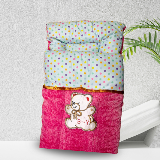 Soft Baby Sleeping Bag Newborn Carry Nest Cotton Bedding for Boys & Girls