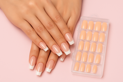 Professional French Style Nail Tips – 100 Count 💅| Long-Lasting & Strong🔥 Free Shipping 🚚