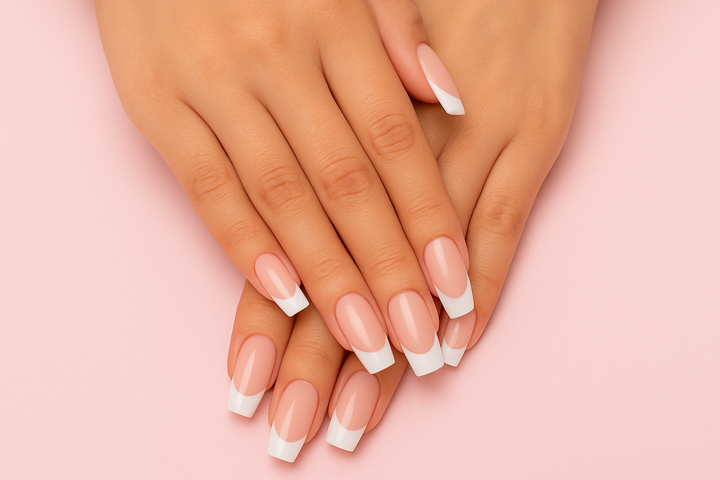 Professional French Style Nail Tips – 100 Count 💅| Long-Lasting & Strong🔥 Free Shipping 🚚