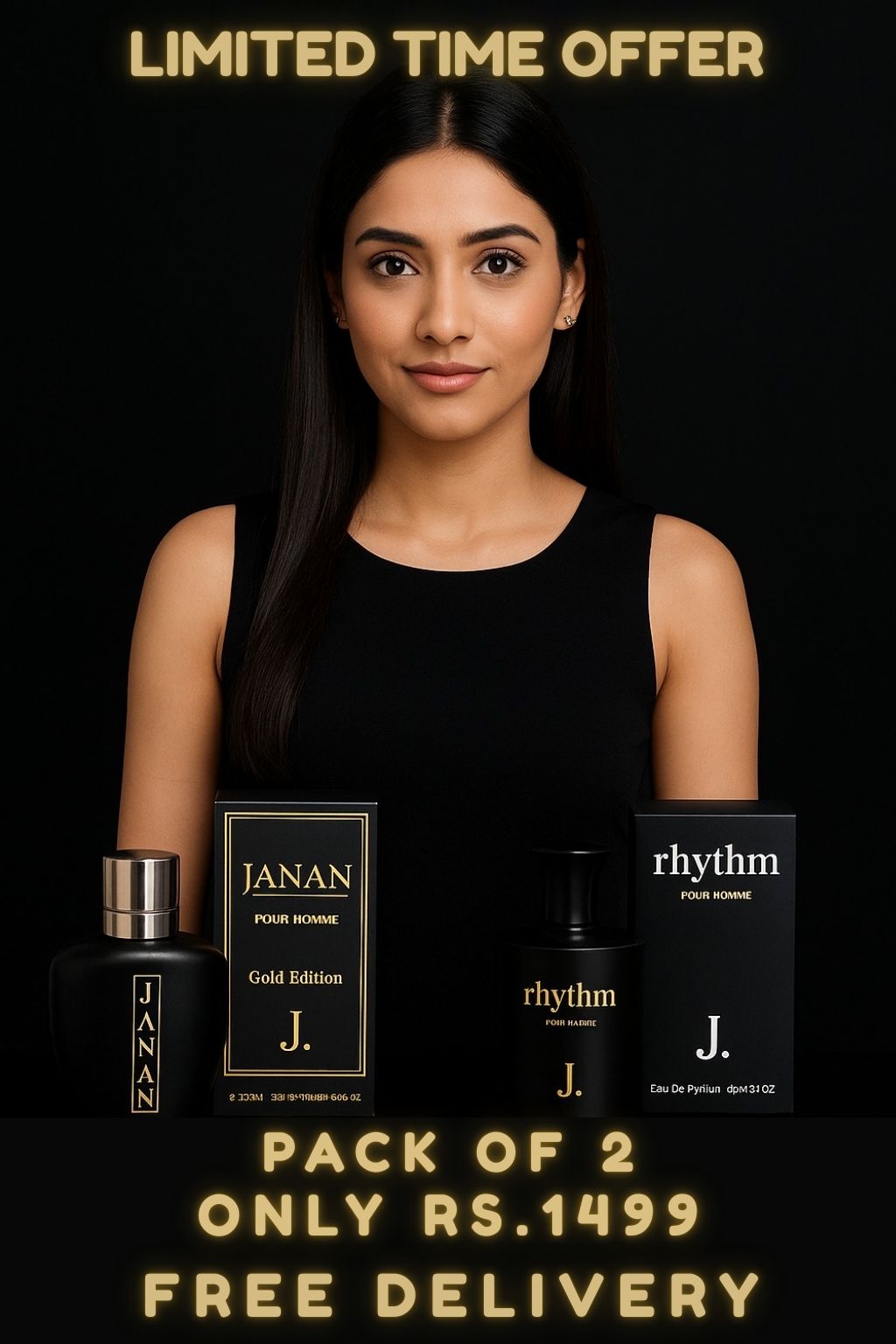 J. Perfume Combo – Rhythm 80ml & Janan Gold 100ml | Premium Scents 🌟 Free Shipping 🚚