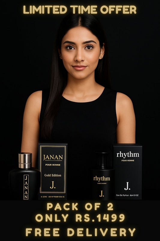 J. Perfume Combo – Rhythm 80ml & Janan Gold 100ml | Premium Scents 🌟 Free Shipping 🚚