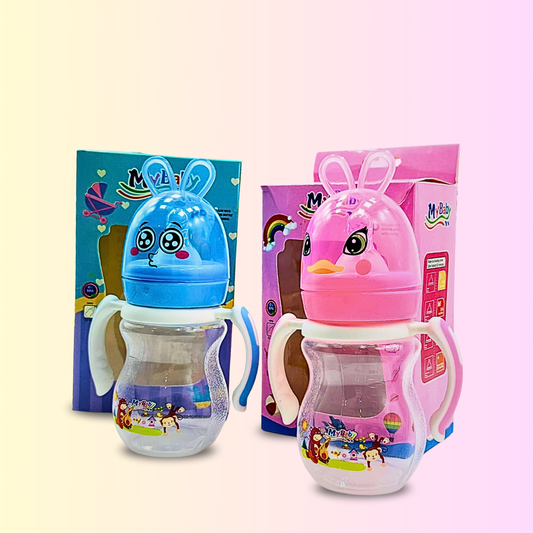 MyBaby Baby Feeding Bottle – Regular Neck, BPA Free, Anti-Colic Nipple, Comfortable Grip