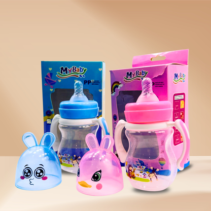 MyBaby Baby Feeding Bottle – Regular Neck, BPA Free, Anti-Colic Nipple, Comfortable Grip