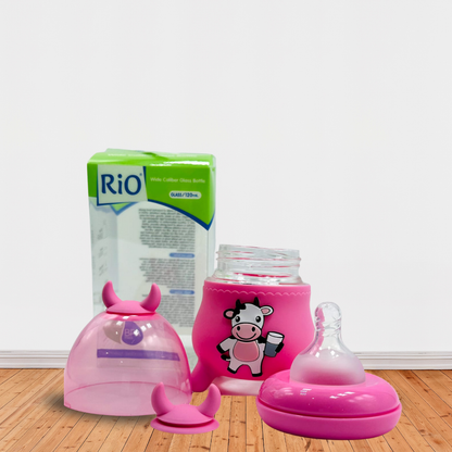 Glass Feeder for Baby Imported Anti-colic Glass Feeder 120ml