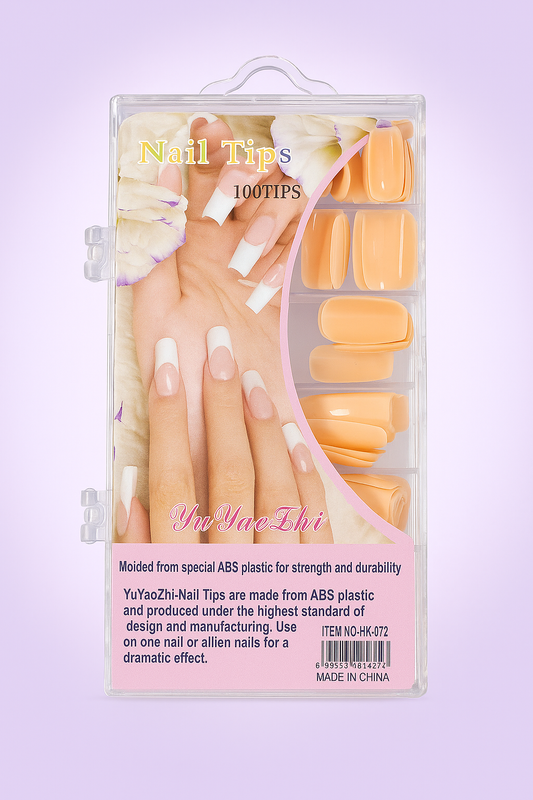 Professional French Style Nail Tips – 100 Count 💅| Long-Lasting & Strong🔥 Free Shipping 🚚